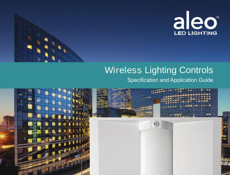 Cover of the Aleo Wireless Lighting Controls Specification and Application Guide